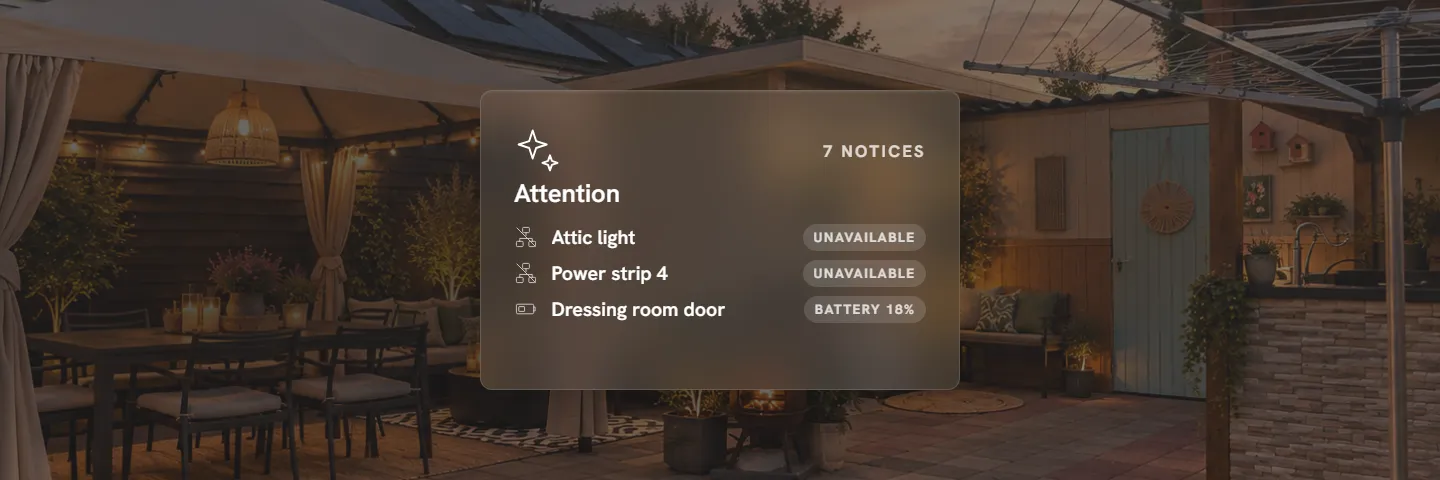 Attention card