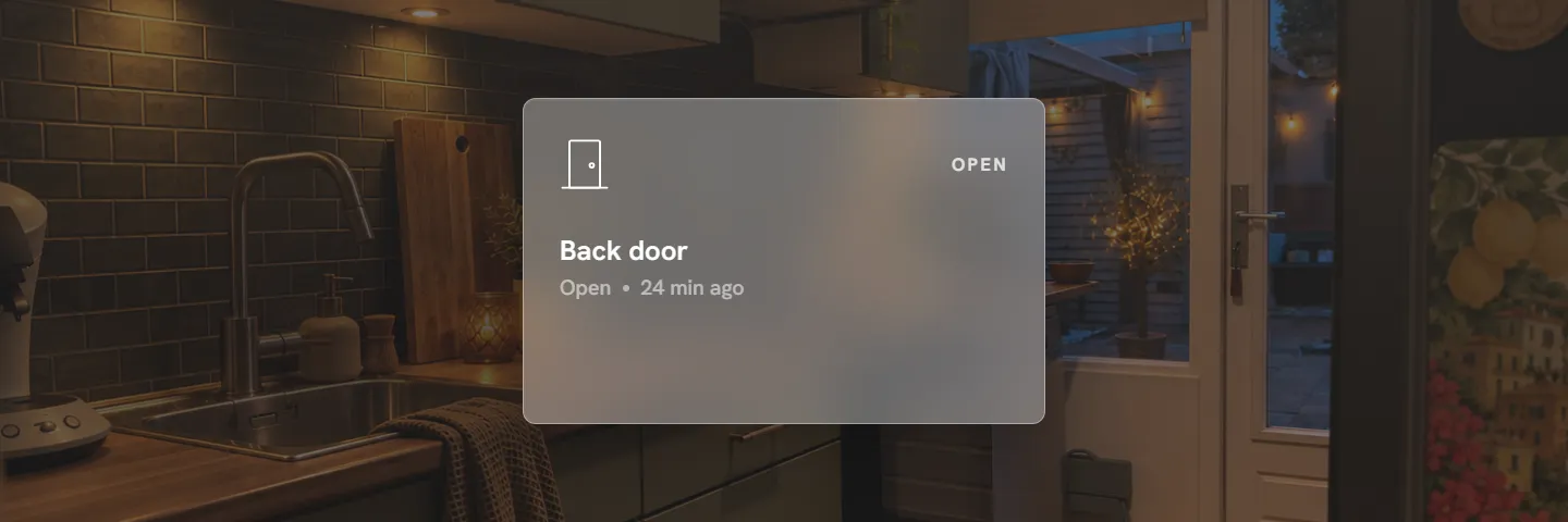 Door sensor card