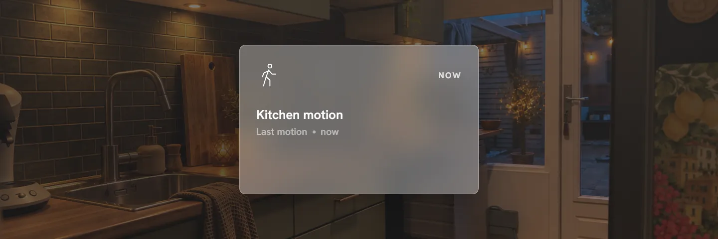 Motion sensor card