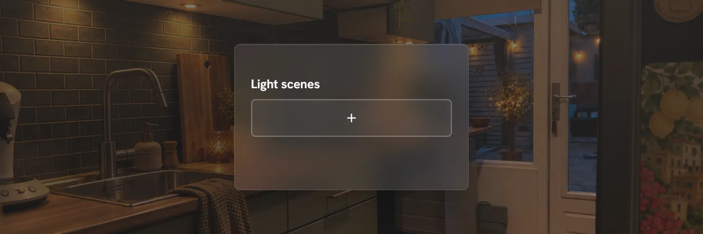Light scenes card